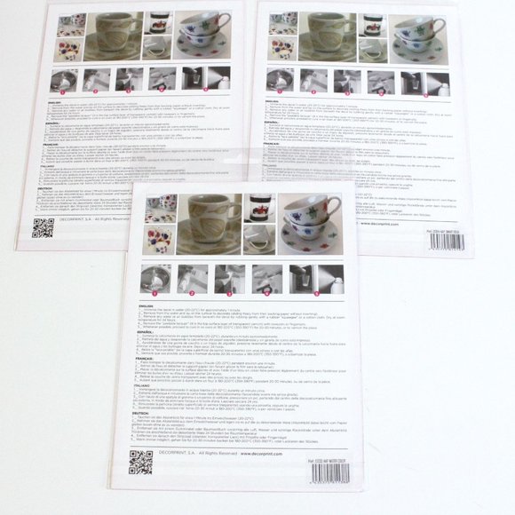 Decorprint Water Slide Craft Decals Lot DIY - Picture 8 of 9